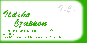 ildiko czuppon business card